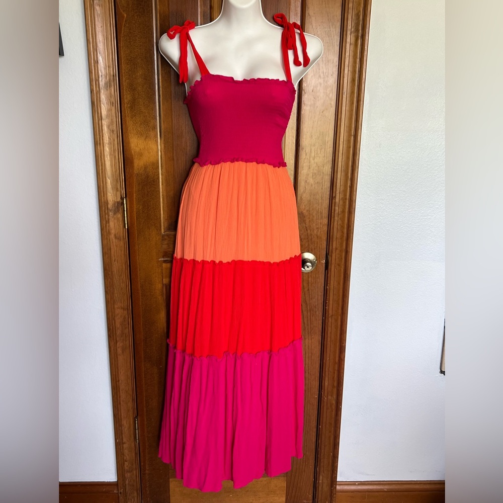 COPY - Long dress colorblock